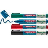Artikelbild 1 für edding 31 Ecoline Flipchart-Marker farbsortiert 1,5 - 3,0 mm, 4 St., Artikelnummer 494961