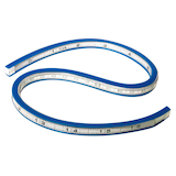 Artikelbild 1 für WESTCOTT Kurvenlineal TC-385 weiß, Artikelnummer 373847