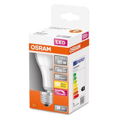 Artikelbild 3 für OSRAM LED-Lampe SUPERSTAR CLASSIC A 60 E27 8,8 W matt, 1 St., Artikelnummer 308672
