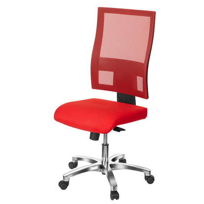 Artikelbild 4 für Topstar Bürostuhl Nito, PRONETSYT31 Stoff rot, Gestell alu, Artikelnummer 441758