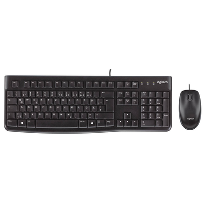 Artikelbild für Logitech MK120 Tastatur-Maus-Set kabelgebunden schwarz, Artikelnummer 188102