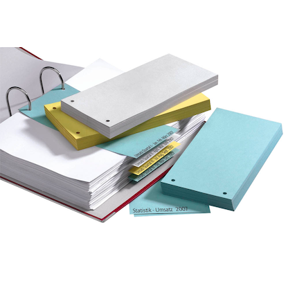 Artikelbild 2 für dots Trennstreifen gelb, 130 g/qm Karton 23,0 x 10,5 cm, 100 St., Artikelnummer 140871