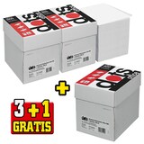 Artikelbild 1 für 3 + 1 GRATIS: dots Kopierpapier office 0.75 DIN A4 75 g/qm 3x 2.500 Blatt + GRATIS 1x 2.500 Blatt, Artikelnummer 659557