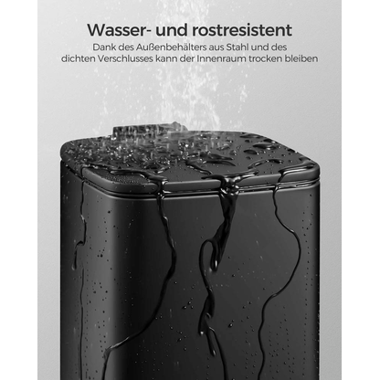 Artikelbild 4 für SONGMICS Mülleimer 8,0 l schwarz, 1 St., Artikelnummer 290969