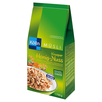 Artikelbild für Kölln Knusper Honig-Nuss Müsli 1,7 kg, 1 St., Artikelnummer 977611
