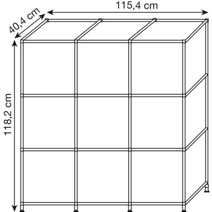Artikelbild 2 für viasit Sideboard System4, 537762 violettblau 115,4 x 40,4 x 118,2 cm, 1 St., Artikelnummer 502064