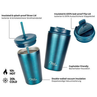 Artikelbild 9 für Milu Isolierbecher grünblaumetallic 500,0 ml, 1 St., Artikelnummer 534187
