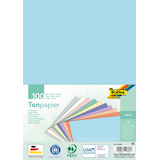 Artikelbild 1 für folia Tonpapier Pastell farbsortiert 130 g/qm 100 Blatt, Artikelnummer 479273