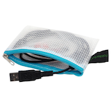 Artikelbild 1 für FolderSys Reißverschlussbeutel DIN A7 transparent/hellblau 0,20 cm, 1 St., Artikelnummer 592883