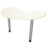 Artikelbild 1 für fm Konferenztisch fastline weiß rund, Rundrohr silber, 120,0 x 120,0 x 62,0 - 85,0 cm, Artikelnummer 334454