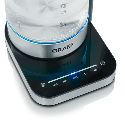 GRAEF Wasserkocher WK350 transparent 1,0 l 2.200 W