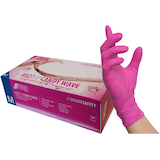 Artikelbild 1 für NITRAS MEDICAL unisex Einmalhandschuhe CANDY WAVE pink Größe M, 100 St., Artikelnummer 684727