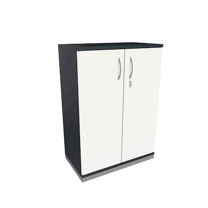 Artikelbild für fm Aktenschrank Sidney, 4260429764600 lavagrau, weiß 2 Fachböden 80,0 x 44,2 x 113,3 cm, Artikelnummer 411647