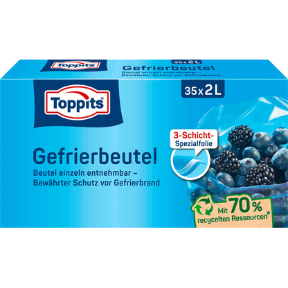 Artikelbild für Toppits Gefrierbeutel 2,0 l, 35 St., Artikelnummer 441697