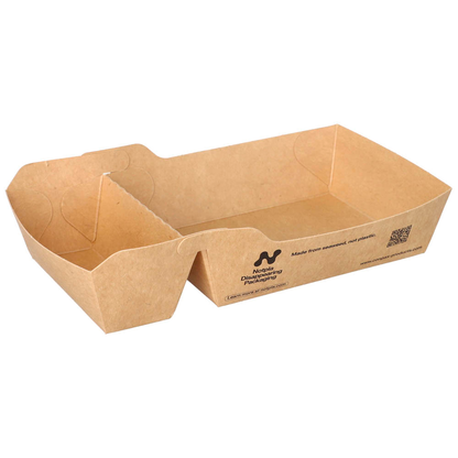 Artikelbild für conpax Pappschalen NOTPLA braun 19,0 x 10,0 cm, 80 St., Artikelnummer 618961