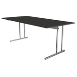 Artikelbild 1 für Kerkmann Lago Schreibtisch anthrazit rechteckig, C-Fuß-Gestell chrom 200,0 x 100,0 cm, Artikelnummer 656049