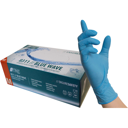 Artikelbild für NITRAS MEDICAL unisex Einmalhandschuhe BLUE WAVE blau Größe M, 100 St., Artikelnummer 684831