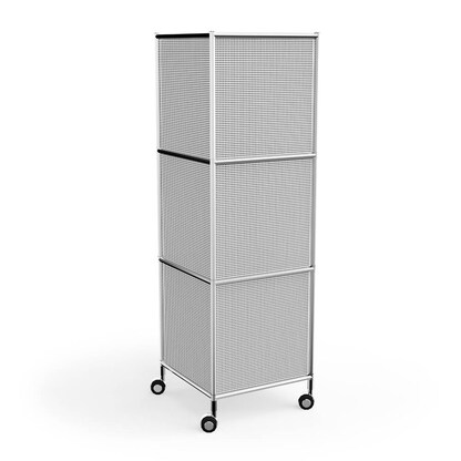 Artikelbild 3 für viasit SAM System4Schallschutz-Modul Stahlrohr verchromt, Lochblech lackiert, Artikelnummer 448288