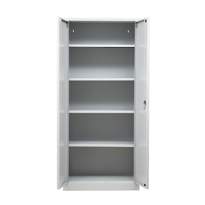 Artikelbild 4 für Gürkan Stahlschränke 109079 lichtgrau 4 Fachböden 92,0/80,0 x 42,0/38,0 x 195,0/180,0 cm, aufgebaut, 2 St., Artikelnummer 561410