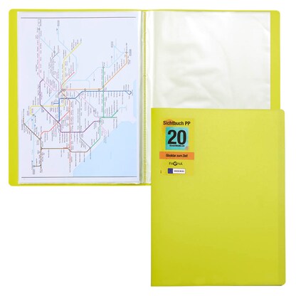 Artikelbild für PAGNA School Sichtbuch DIN A4, 20 Hüllen lindgrün, 1 St., Artikelnummer 609366