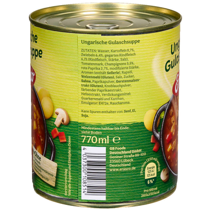 Artikelbild 3 für Erasco Ungarische Gulaschsuppe 770,0 g, 1 St., Artikelnummer 531727