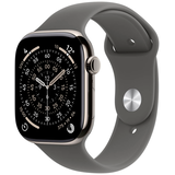Artikelbild 1 für Apple Watch Series 11 46 mm Titan (GPS+Cellular) Sportarmband M/L steingrau, natur, Artikelnummer 714277