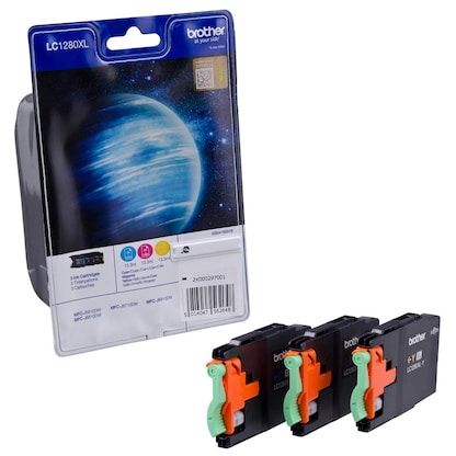 Artikelbild für brother LC-1280XLC/M/Y cyan, magenta, gelb Druckerpatronen, 3er-Set, Artikelnummer 916908
