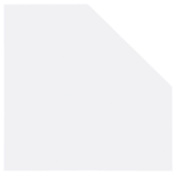 Artikelbild 1 für MÖBELPARTNER Verbindungsplatte Cimal weiß, fünfeckig 65,0 x 65,0 x 2,2 cm, Artikelnummer 409615