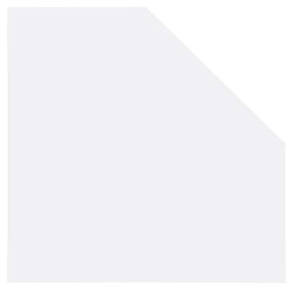 Artikelbild für MÖBELPARTNER Verbindungsplatte Cimal weiß, fünfeckig 65,0 x 65,0 x 2,2 cm, Artikelnummer 409615