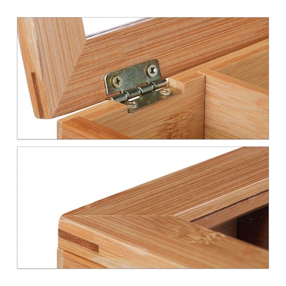 Artikelbild 2 für relaxdays Teebox braun 22,0 x 22,0 cm, 1 St., Artikelnummer 400711