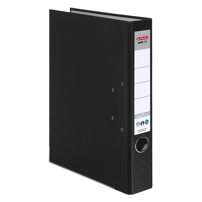 Artikelbild 2 für herlitz maX.file nature plus Ordner schwarz Karton 5,0 cm DIN A4, 1 St., Artikelnummer 474148