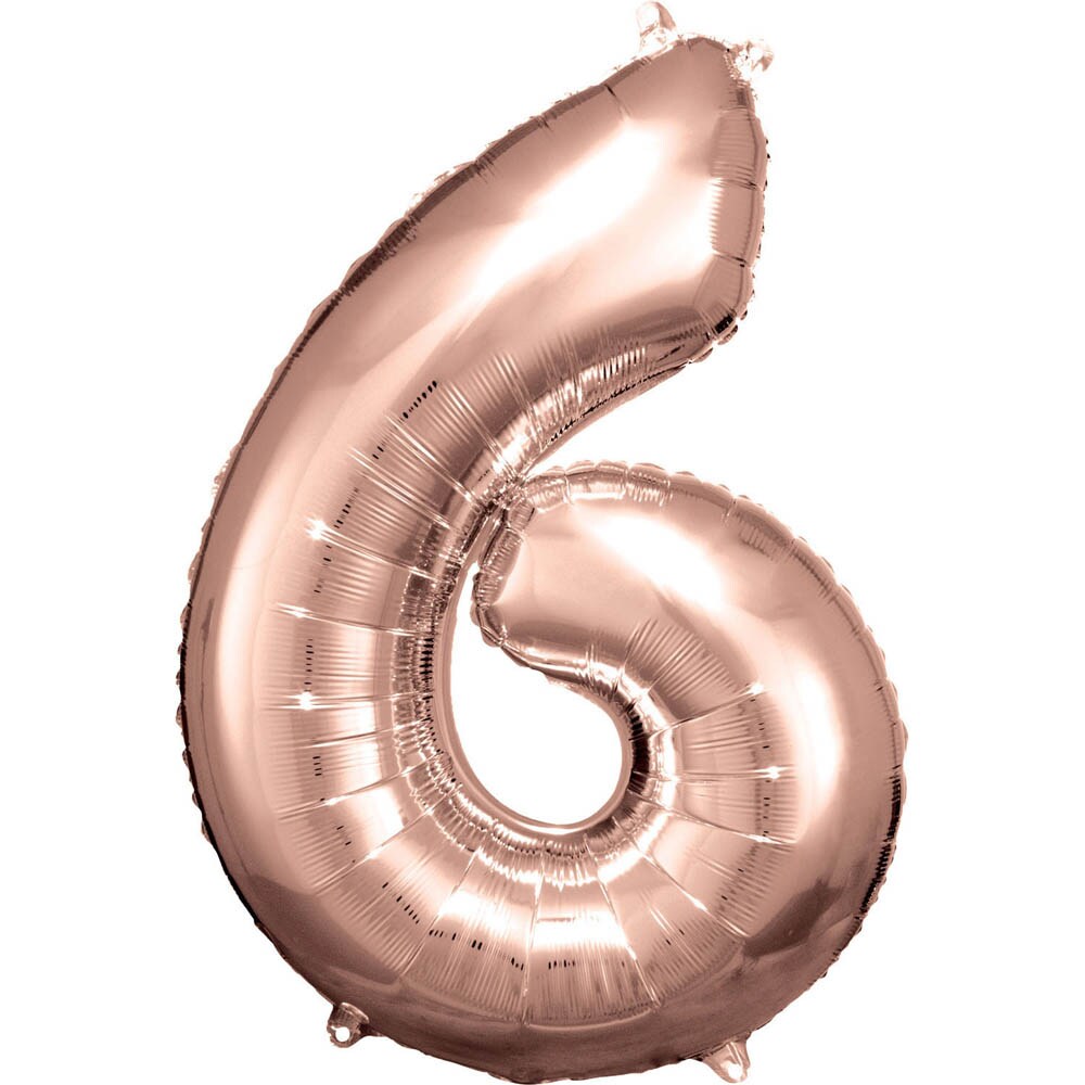 Amscan Folienballon Zahl 9 – Goldfarben, 81,3 Cm Groß, Für Geburtstage & Jubiläen, Mit Helium Füllbar