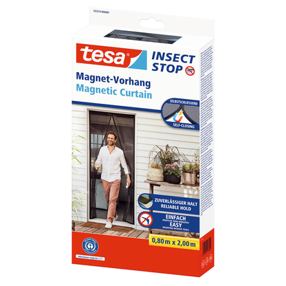 Artikelbild 3 für tesa Fliegengitter Insect Stop Magnetvorhang anthrazit 0,8 x 2,0 m, Artikelnummer 619157