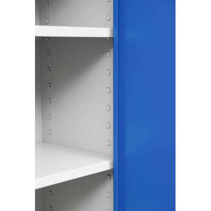 Artikelbild 5 für Gürkan Stahlschrank 100050 lichtgrau, enzianblau 4 Fachböden 80,0 x 38,0 x 180,0 cm, aufgebaut, 1 St., Artikelnummer 559993