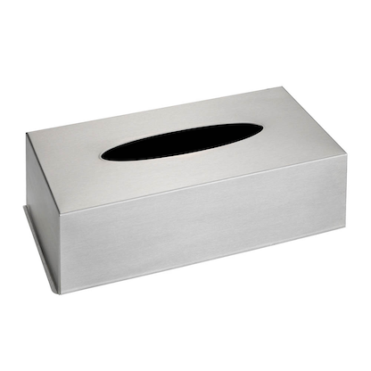 Artikelbild für WENKO Taschentuchbox 16874100 silber Edelstahl, 1 St., Artikelnummer 804961