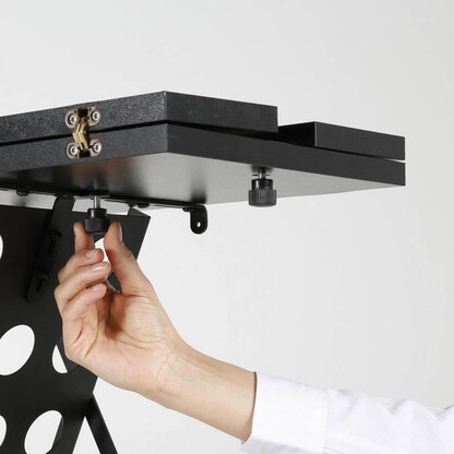 Artikelbild 6 für update displays Prospektständer schwarz DIN A4 3 Fächer 29,0 x 40,0 x 95,5 cm, 1 St., Artikelnummer 217446