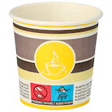 Artikelbild 1 für STARPAK Einweg-Trinkbecher To Go mehrfarbig 0,1 l, 80 St., Artikelnummer 618738