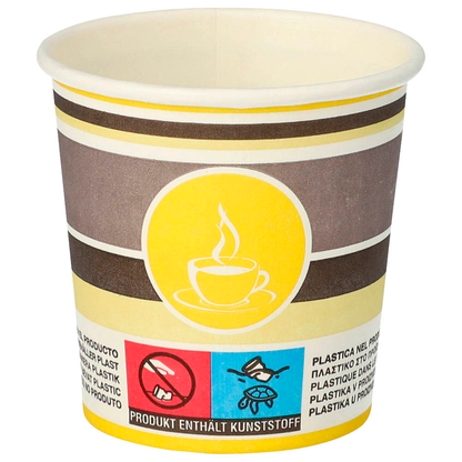 Artikelbild für STARPAK Einweg-Trinkbecher To Go mehrfarbig 0,1 l, 80 St., Artikelnummer 618738