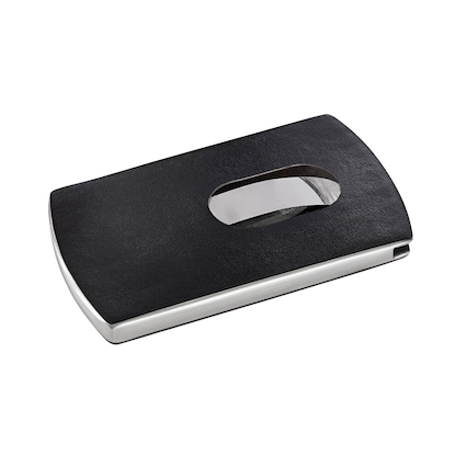 Artikelbild 2 für SIGEL Visitenkartenetui schwarz/silber, für bis zu 12 Visitenkarten, Artikelnummer 354403