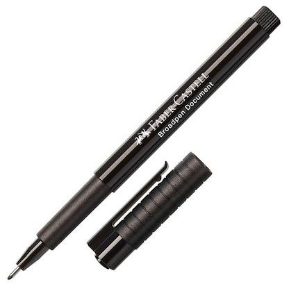 Artikelbild für FABER-CASTELL Broadpen Document 1554 Fineliner schwarz 0,8 mm, 1 St., Artikelnummer 907586