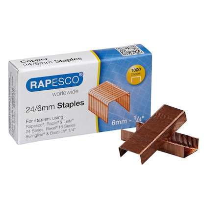 Artikelbild für RAPESCO® Heftklammern 24/6, 1.000 St., Artikelnummer 620570