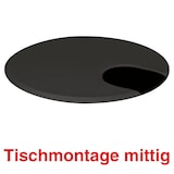 Artikelbild 1 für Kerkmann Move 1 Kabeldurchführung 6,0 cm schwarz, Artikelnummer 487601