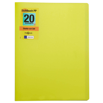 Artikelbild 5 für PAGNA School Sichtbuch DIN A4, 20 Hüllen lindgrün, 1 St., Artikelnummer 609366