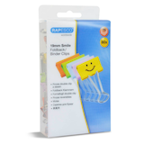 Artikelbild 1 für RAPESCO® Foldbackklammern Smiles farbsortiert 1,9 cm, 80 St., Artikelnummer 475323