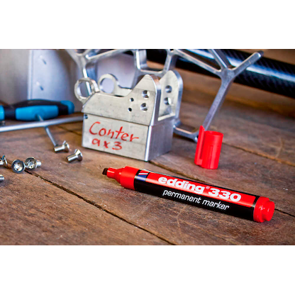 Artikelbild 9 für edding 330 Permanentmarker schwarz 1,0 - 5,0 mm, 10 St., Artikelnummer 420109