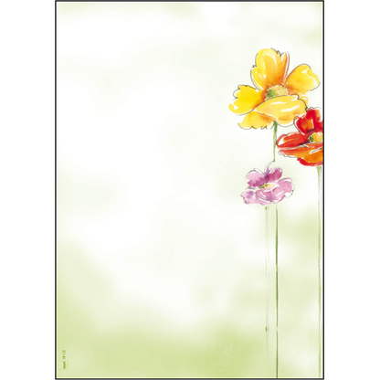 Artikelbild für SIGEL Motivpapier Spring Flowers Motiv DIN A4 90 g/qm 50 Blatt, Artikelnummer 234935