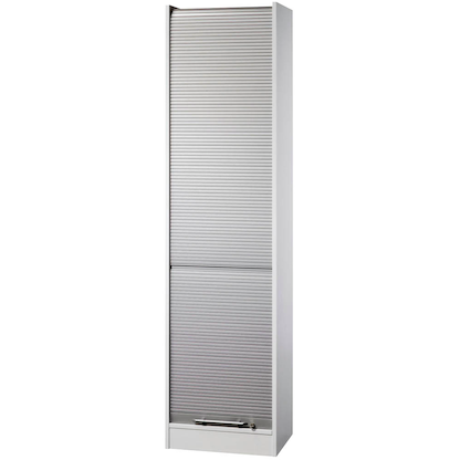 Artikelbild für HAMMERBACHER SET50 Rollladenschrank lichtgrau, silber 4 Fachböden 50,0 x 40,0 x 200,4 cm, Artikelnummer 866691