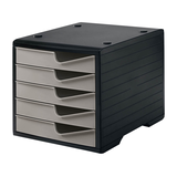 Artikelbild 1 für styro Schubladenbox styroswingbox taupe 275-8430.7591, DIN A4 mit 5 Schubladen, 1 St., Artikelnummer 821787