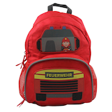 Artikelbild 1 für DONAU Kindergartenrucksack Feuerwehr Kunstfaser rot, Artikelnummer 694337