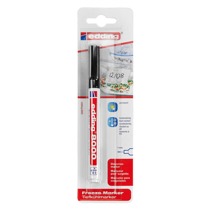 Artikelbild 2 für edding 8000 Tiefkühlmarker schwarz 1,0 mm, 1 St., Artikelnummer 863589